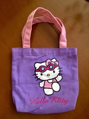 BELLISSIMA BORSETTA DI HELLO KITTY VIOLA E ROSA CON TASCHE INTERNE PER.  BAMBINA - Immagine 1 di 4