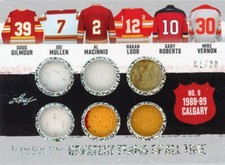 2023 IN THE GAME USED HOCKEY GREATEST TEAMS of ALL TIMES #01/20 CALGARY 1988-89