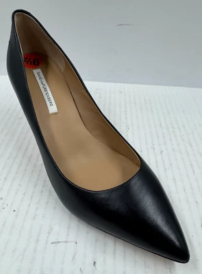 Zapatos de salón para mujer Diane Von Furstenberg 9,5 cuero negro punta punta tacón de aguja Foto 1 de 4