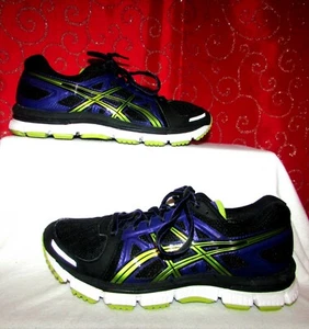 ASICS GEL-NEO 33 T272N SZ 5.5 BLACK/PURPLE/METALLIC GREEN ATHLETIC RUNNING SHOES - Picture 1 of 12