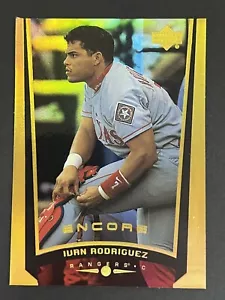1999 Upper Deck Encore #86 Ivan Rodriguez /125 FX Gold Refractor - Picture 1 of 11