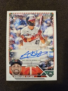 2023 Topps Holiday Edouard Julien HAC-EJ RC  249/300