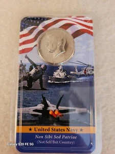 2023 Kennedy halber Dollar unzirkuliert; US Navy Showpack - Bild 1 von 2