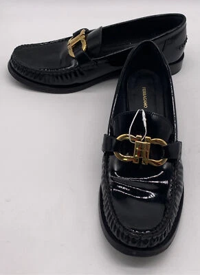 Salvatore Ferragamo Womens Black Patent Leather Maryan Bit  Loafers sz 9 - Image 1 of 4