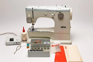 Elna SU 62C Sewing Machine Vintage + Extras - Made in Switzerland - Picture 1 of 8