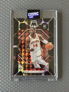 2022 Mosaic BLACK AJ Griffin 1/1 Rookie RC #201 Hawks True Black 1 OF 1