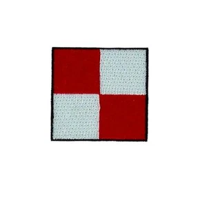 aufnäher Patch matirimes flagge Fahne flaggenalphabet schallsignale U UNIFORM - Bild 1 von 1