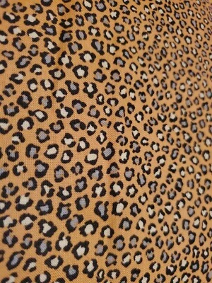 Tela de coser Makower de colección pequeñas manchas de guepardo dorado negro tostado 1,5 ydx45" algodón Foto 1 de 4