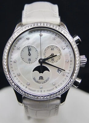 Reloj de cuarzo MAURICE LACROIX LES CLASSIQUES 38 mm esfera/bisel diamante S/S  Foto 1 de 4