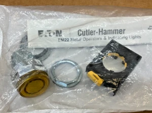 Eaton EM22T4 | Yellow Extended Pushbutton | illuminated *NEW* - Picture 1 of 3