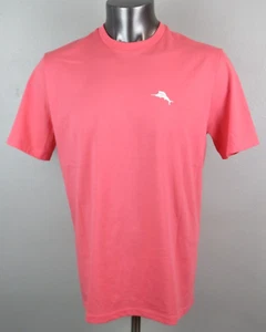 Herren Tommy Bahama T-Shirt Größe S Neu Live The Island Life Neu Rosa - Bild 1 von 6