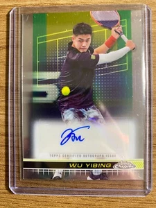 R0981 2024 Topps Base Tennis Cromata Auto Wu Yibing - Foto 1 di 2