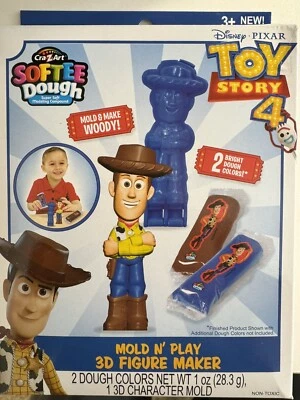 迪士尼PIXAR玩具故事4模具N'游戏3D雕像制造商CRA-Z-ART SHIPS IN A BX — 第 1/2 张图片