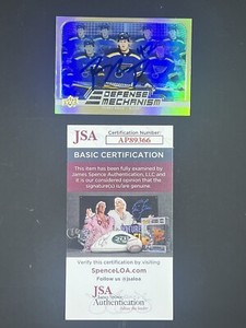 Torey Krug Signed 2022-23 Upper Deck Defense Mechanism Gold IP Auto JSA Blues