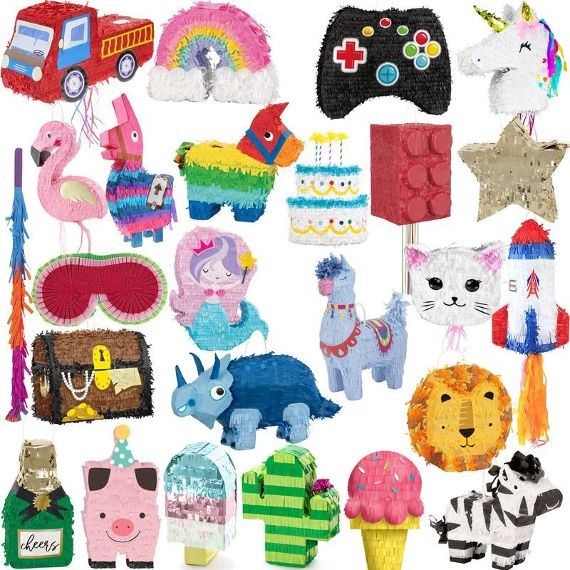 Pinata Party Spiel Geburtstag Kindergeburtstag Hochzeit Dekoration Partydeko Set - Bild 1 von 1