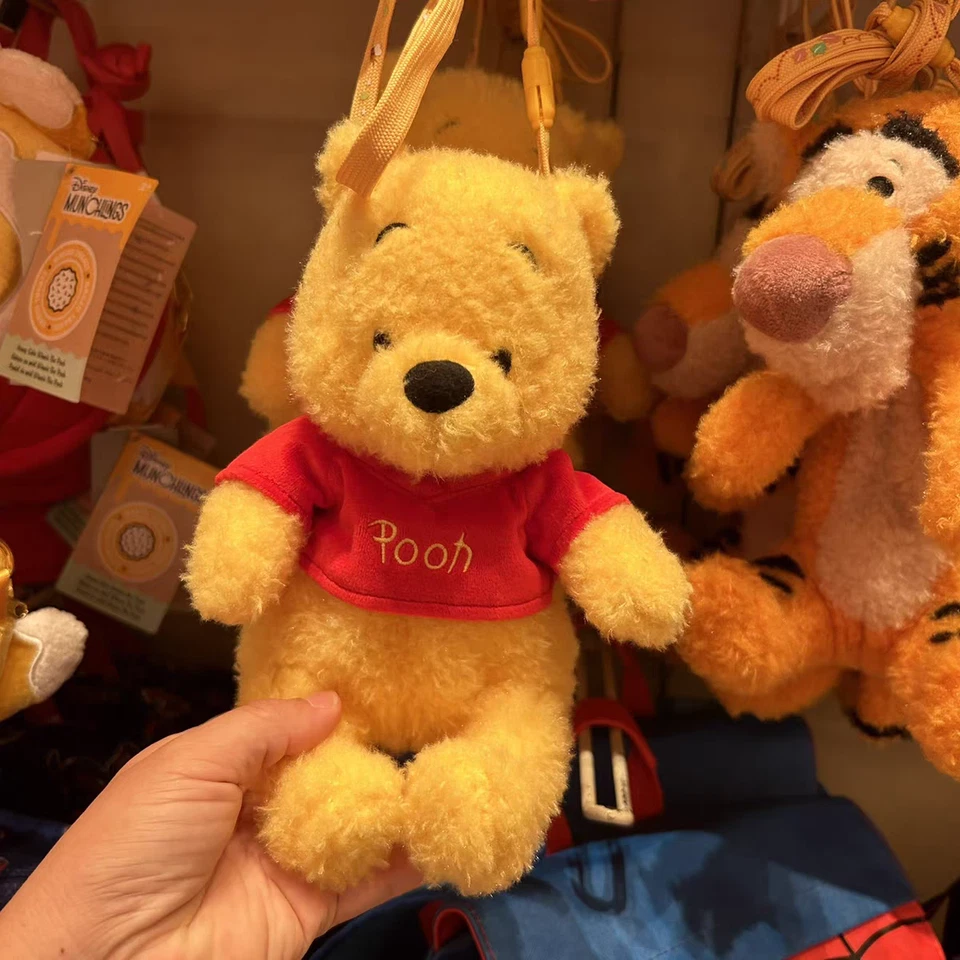 Authentic Hongkong Disney Winnie the Pooh Plush Doll Messenger Bag Shoulder Bag