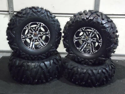 KAWASAKI MULE 4010 26" QUADKING ATV TIRE & ITP SS212 M WHEEL KIT KAWL9 BIGGHORN - Image 1 of 4
