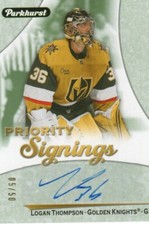 2023 Upper Deck Parkhurst Priority Signings Expo LOGAN THOMPSON Autograph 05/50