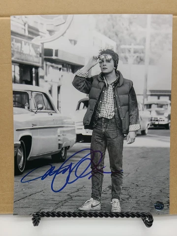 Michael J. Fox Back To The Future 8x10 photo SIGNED w/COA Cover