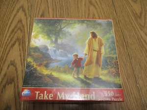 TAKE MY HAND 550 PC PUZZLE JIGSAW PUZZLE NEW SEALED GREG OLSEN JESUS RELIGIOUS - Picture 1 of 9