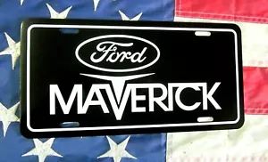 Black Ford MAVERICK tag license plate 1970 1971 1972 1973 1974 1975 1976 2022 - Picture 1 of 3