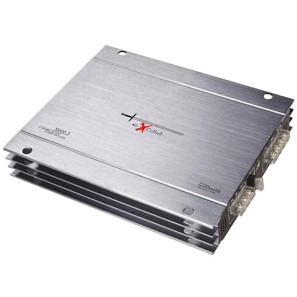 1 EXCALIBUR X600.2 amplificatore 2 channel 2 x 60 watt rms per auto car spl - Immagine 1 di 4