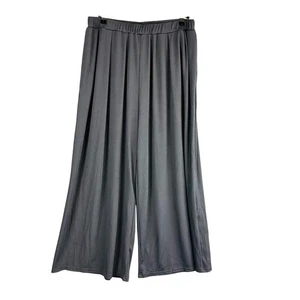 Cider Damen Gr. 1XL Hose weites Bein gerippt grau Pull On Komfortbund Stretch - Bild 1 von 8