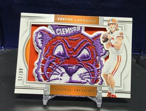 2024 National Treasures Collegiate Trevor Lawrence Retro Tigers Patch* READ🔥🐯 - Picture 1 of 8