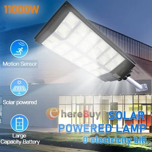 8700W Solar Street Light Super Bright LED Outdoor Dusk Dawn Solar Lighting Bulb - Picture 1 of 158