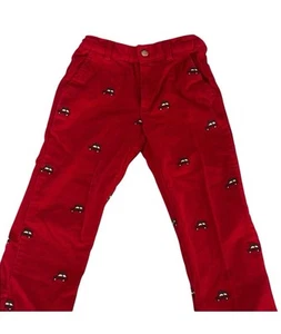 CPC Classic Prep Size 12 Boys Red Gavin Embroidered Christmas Corduroy Pant NWT - Picture 1 of 3