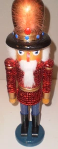 VINTAGE Red Sequined Jacket Prince 15" NUTCRACKER - Picture 1 of 2