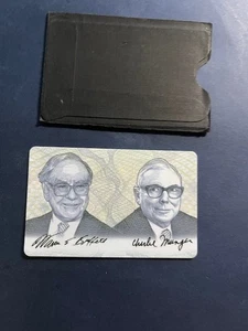 Berkshire Hathaway Warren Buffett Charlie Munger Karte mit kapitalistischer Karte - Bild 1 von 2