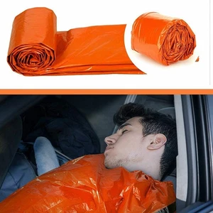 2pcs Outdoor Sleeping Bags Bivy Emergency Thermal Warmer Cover For Adults Kids - Picture 1 of 12