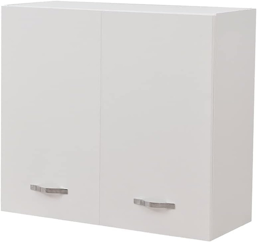 Armadio Pensile Moderno Con 2 Ante In Vetro - Per Cucina, Bagno O Camera - Foto 13