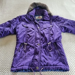 Vintage 1990s Carson Jacket Womens Large Purple Ski Snow Insulated Windbreaker - Picture 1 of 23