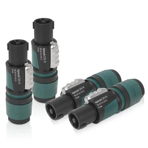 Original Neutrik 4 Pack 4-Pole SpeakOn Cable Connector with Twist Lock for Ca... - Picture 1 of 3