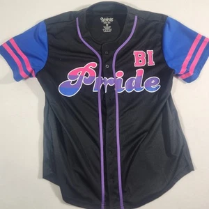 Spencers Unisex Bi Pride Kurzarm Knopfleiste Baseball Trikot Größe XL - Bild 1 von 5
