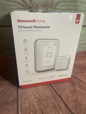 *NEW* Honeywell Home T9 Smart Thermostat Smart Room Sensor WIFI, White *SEALED* - Image 1 of 3