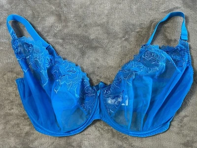 CURVY KATE Stand Out Scooped Plunge 胸罩透明蓝色,尺寸 US 38L — 第 1/4 张图片