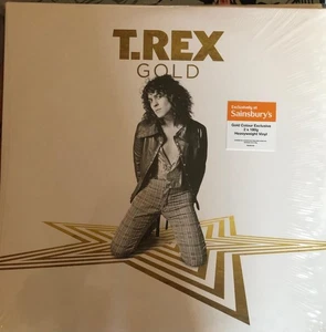 T.REX - GOLD - LTD 180G 2x GOLD VINYL LP - SAINSBURY'S EXCL - Marc Bolan - Glam - Picture 1 of 2
