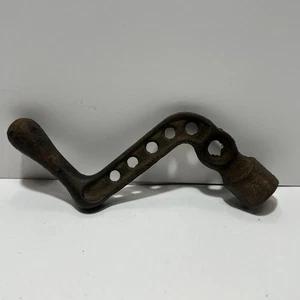 MANGO AGITADOR MANIVELA CENIZAS ESTUFA CARBÓN METAL HIERRO FUNDIDO VINTAGE - Imagen 1 de 6