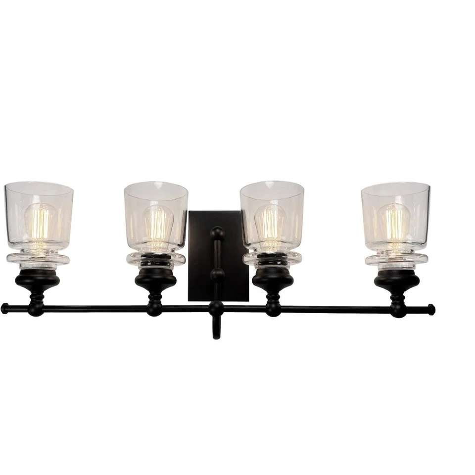 Artcraft Lighting AC11594BK Castara Bathroom Vanity Light Black and Brass - Image 1 of 1
