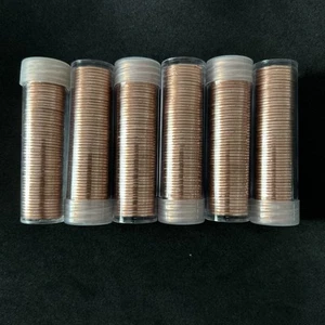 2025 Lincoln Cent P Philadelphia - 6x Rolls - 50 Coins per roll Plastic Tubes!!! - Picture 1 of 1