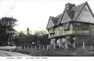 1905 Lenhamye Olde High House in der Nähe von Maidstone Ashford Kent Foto Postkarte - Bild 1 von 2