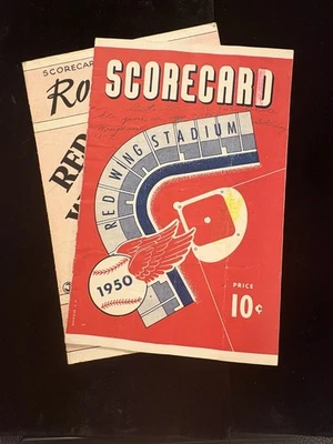 1950 AND 1951 ROCHESTER RED WINGS SCORECARDS, UNUSED - Image 1 of 4