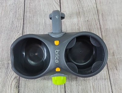 Munchkin Brica Deluxe Stroller Drink Sippy Cup Snack Pod Green/Grey - Image 1 of 3