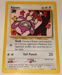 Pokemon WOTC Aipom 41/64 Neo Revelation Set UNLIMITED Common - Bild 1 von 2