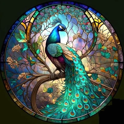 Павлин сделай сам 5D алмазные художественные наборы полная дрель алмазные точки картины с  - Изображение 1 из 4