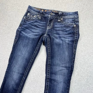 Rock Revival Jeans Womens 27 Jessica Easy Skinny Blue Medium Wash E8412ES34R - Picture 1 of 18