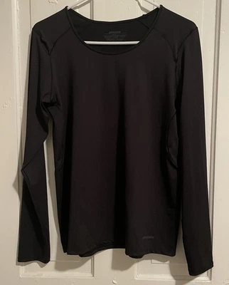 Patagonia Long Sleeve Top M Black Common Threads Recycling Program Base Layer - Image 1 of 4